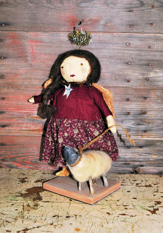 REDUCED! Primitive Keeper of the Lamb Angel