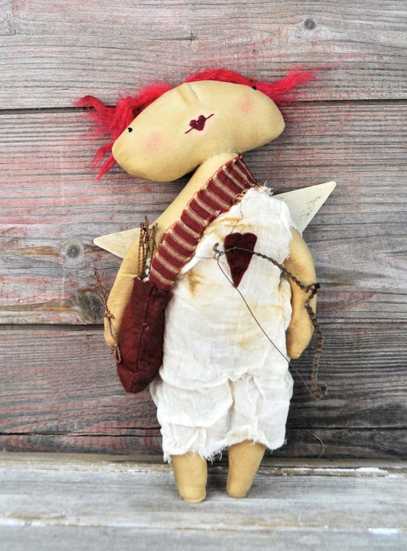 NEW! Primitive Cupid with Bow and Arrows