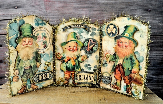 NEW! OOAK Tri-Fold St. Patrick's Day Collage