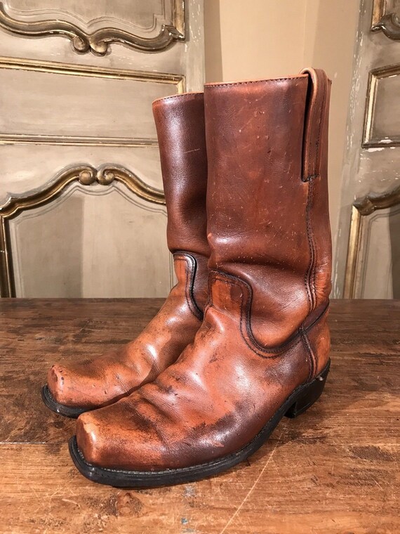 vintage frye boots mens