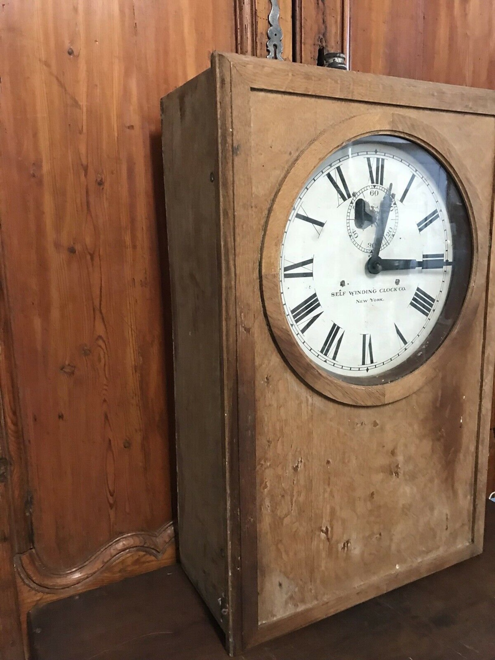 Antique Grand Self Winding Clock Company Time Element Clock Etsy