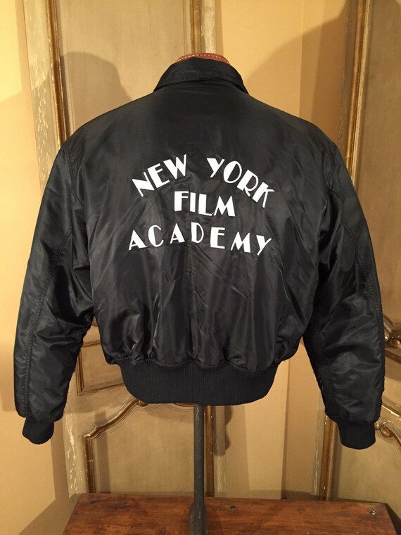 Vintage New York Film Academy Usaf Ma 1 Pilot Flight Bomber Etsy