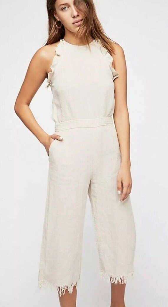 free people linen jumpsuit