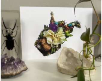 West Virginia In Bloom Print - 5x7 WV Print with real flowers