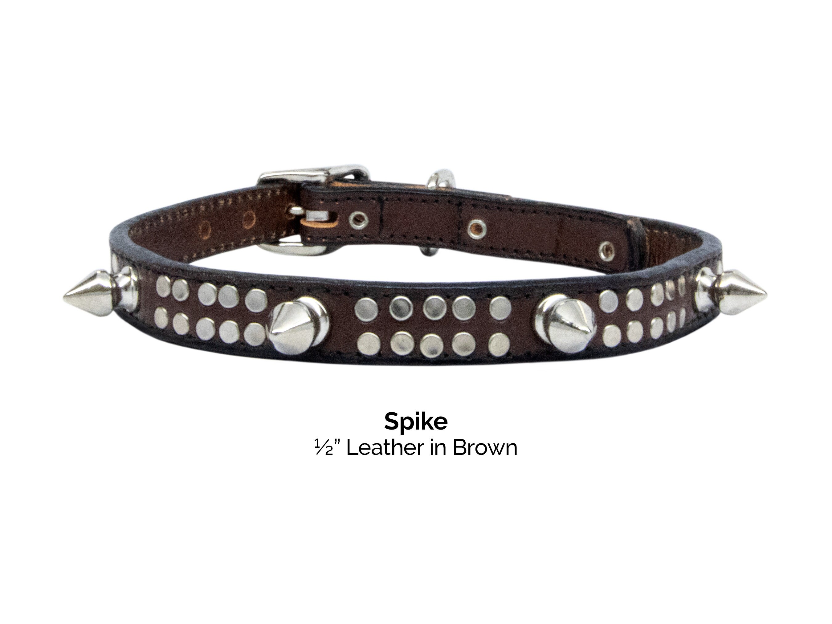 Leather Dog Collar Spike Dog Collar Personalized Dog Collar Etsy