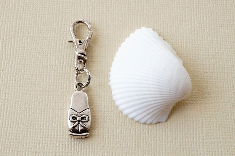 matryoshka small zip pull charm babushka charm for bag purse journal back pack planner keys Russian doll zipper charm small bag accessory