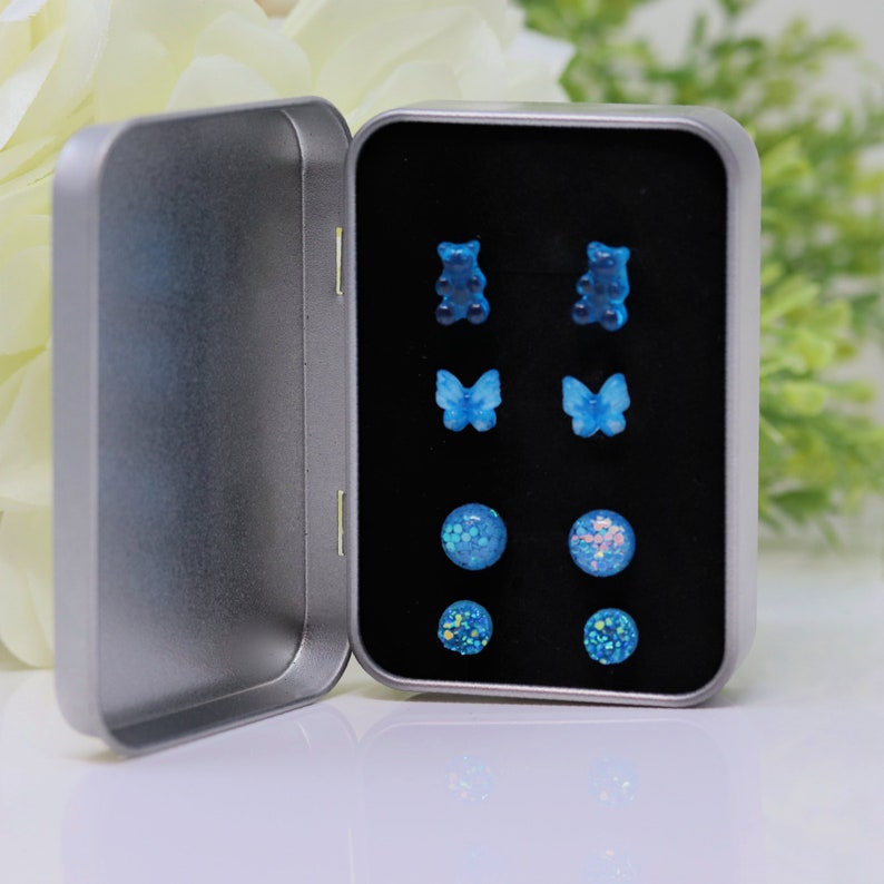 Gummy Bear Gift Set Metalfree Earrings Jewelry Tin Set of Etsy