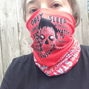 They Live Obey neck Gaiter Covid Mask image 5