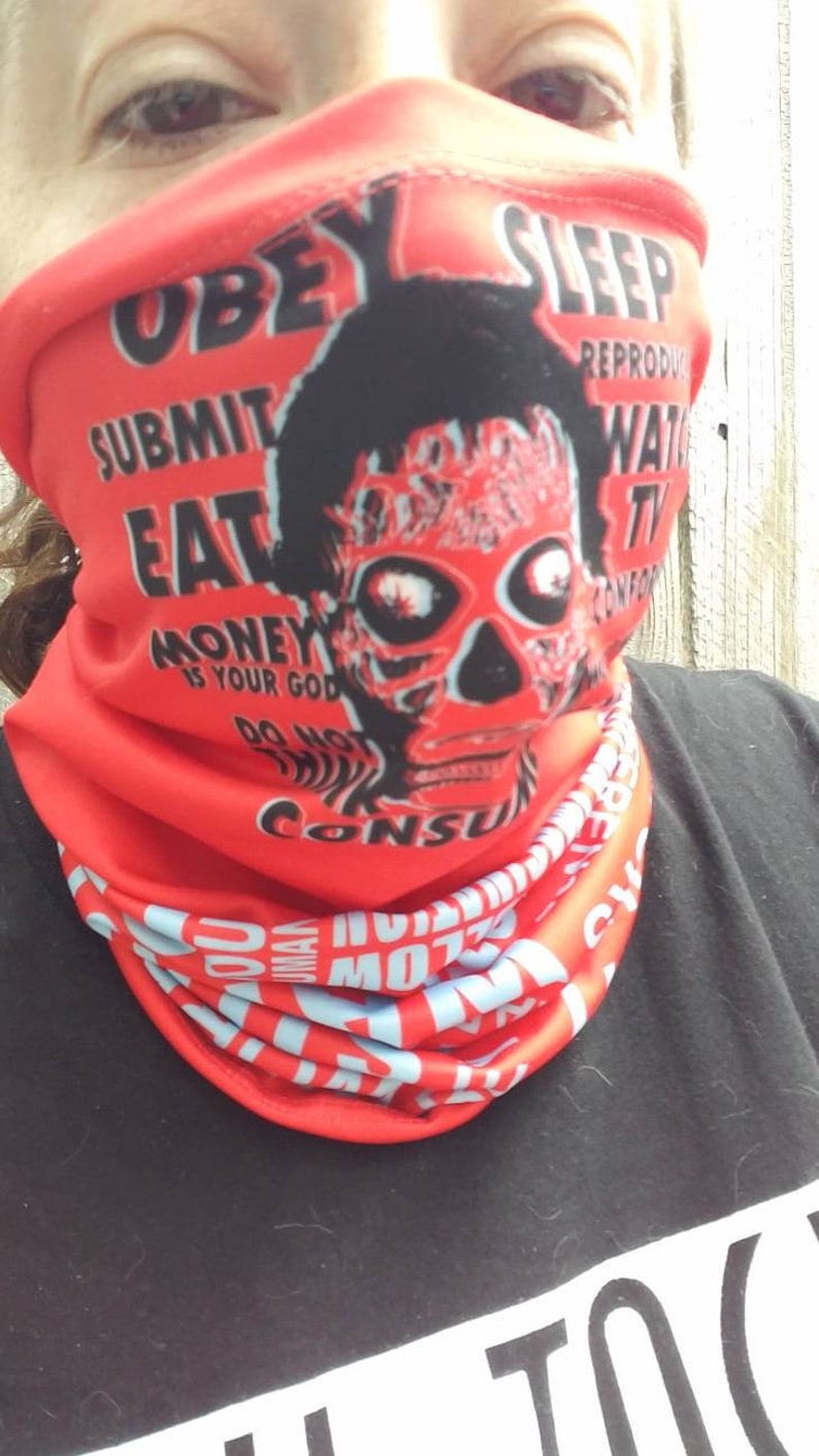 They Live Obey neck Gaiter Covid Mask image 6