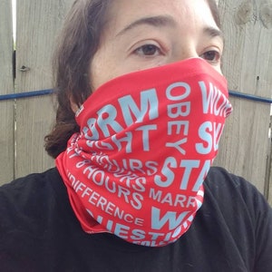 They Live Obey neck Gaiter Covid Mask image 4