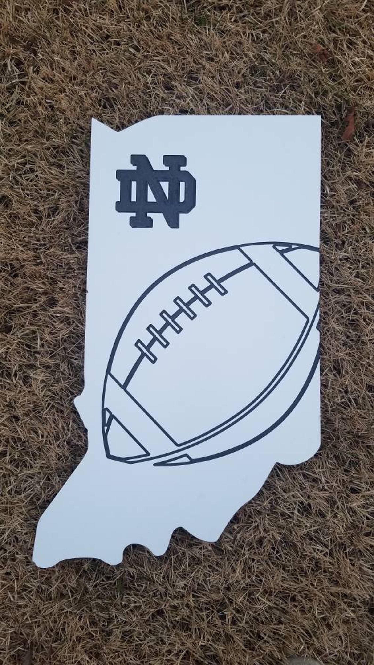 Notre Dame Football Indiana Metal Wall Art Etsy