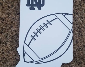 Notre Dame Football Indiana Metal Wall Art