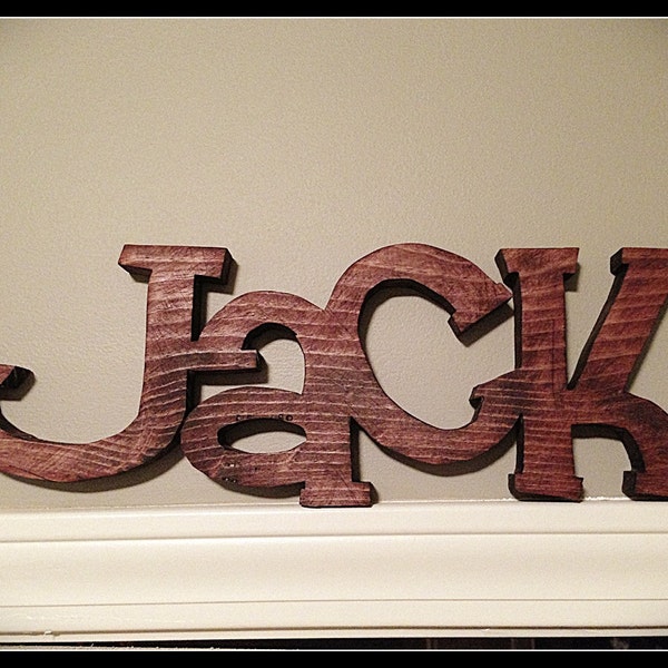 Custom Wooden Names and Words