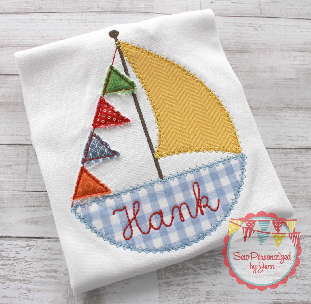 Claire & Charlie Boys Knit Polo Shirt - Sailboat Print main image 0