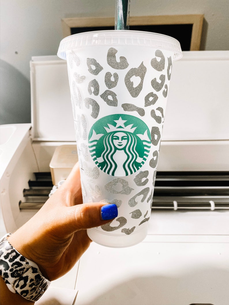 Cheetah Print Starbucks Reusable Cold Cup image 1