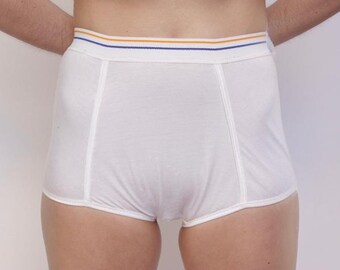 Period Briefs White Reusable Period Underwear Butch Eco Friendly Period Men...