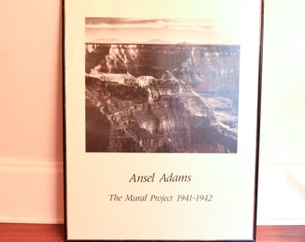 Ansel Adams Framed Print, Grand Canyon, The Mural Project, Poster Size, Printed From a Copy of an Ansel Adams Photograh