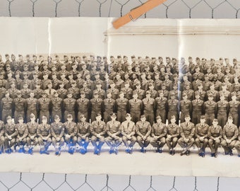 Fort Ord Yard Long Photo, Vintage 1951 Military Photo, California