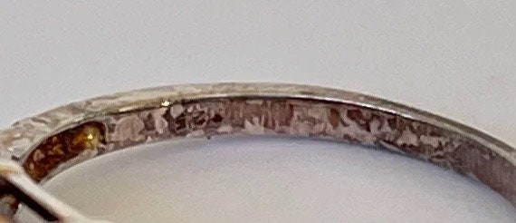 Garnet Ring, Vintage Sterling Ring, Size 5 1/2 - image 8
