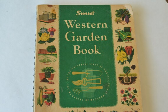 Sunset Western Garden Book 1954 Vintage Etsy