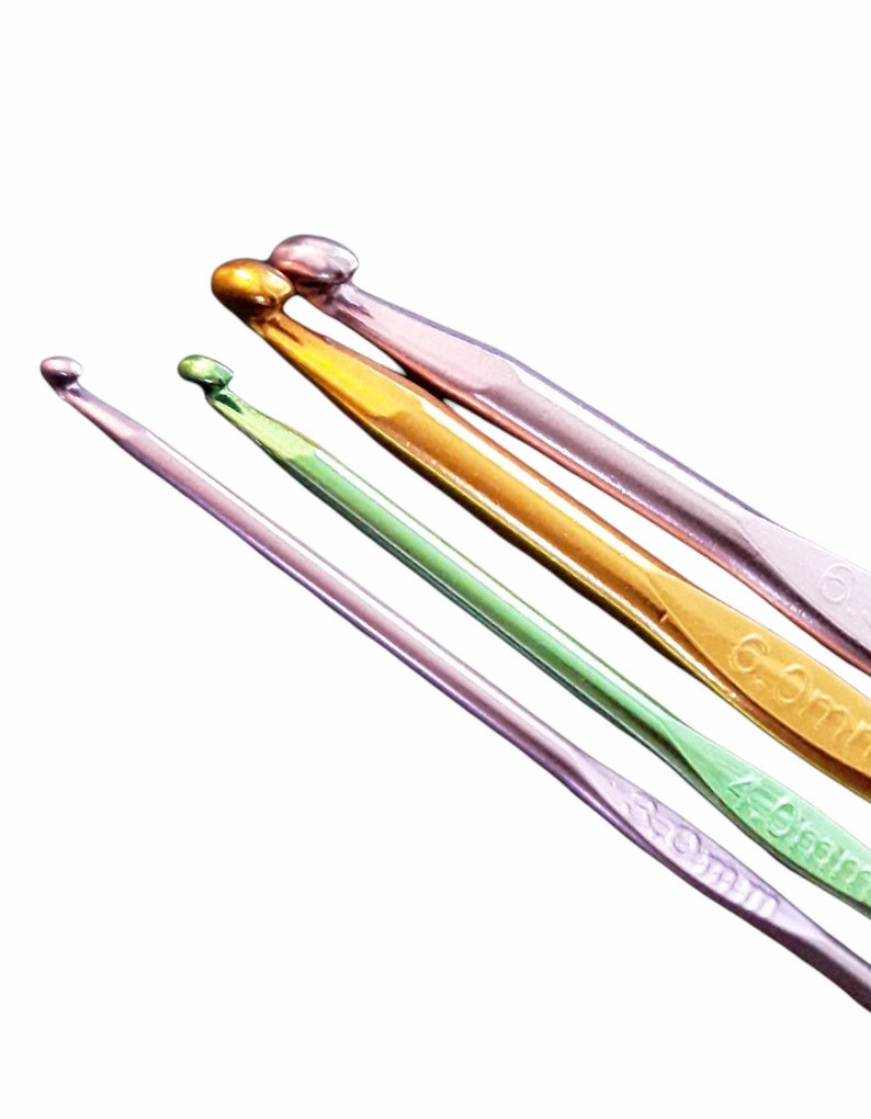 Aluminum Crochet Hooks, 2.0 mm 2.5 mm 3.5 mm image 1