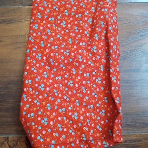 Red Floral Print Cotton Fabric, Quilting Fabric, Cotton Fabric, Fabric for Quilting, Floral Print Fabric, Red Fabric