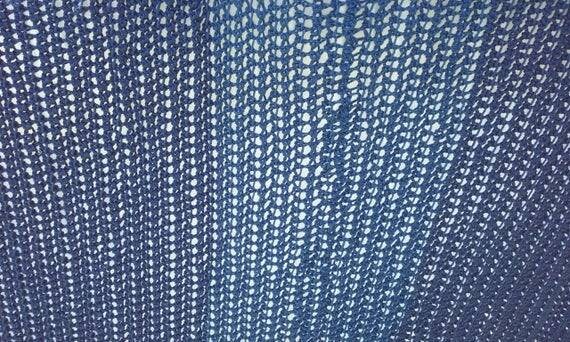 Two Tone Blue Denim Color 60x105 Crochet Afghan - Etsy