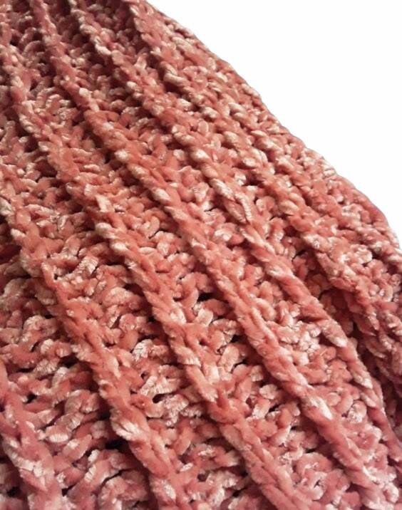 Velvet Crochet Afghan Made to Order Crochet Afghan Crochet Etsy