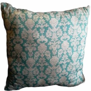 Handmade Blue and White Decorative Throw Pillow, Blue and White Home Decor, Throw Pillow, Hand Sewn, Hand Stuffed Pillow, Accent Pillow
