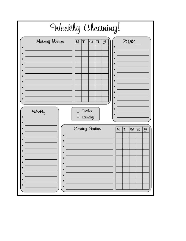 Blank Full Page Printable lowest price Sticker For 5 ☆ very popular - EC Weekly Cl LifePlanner