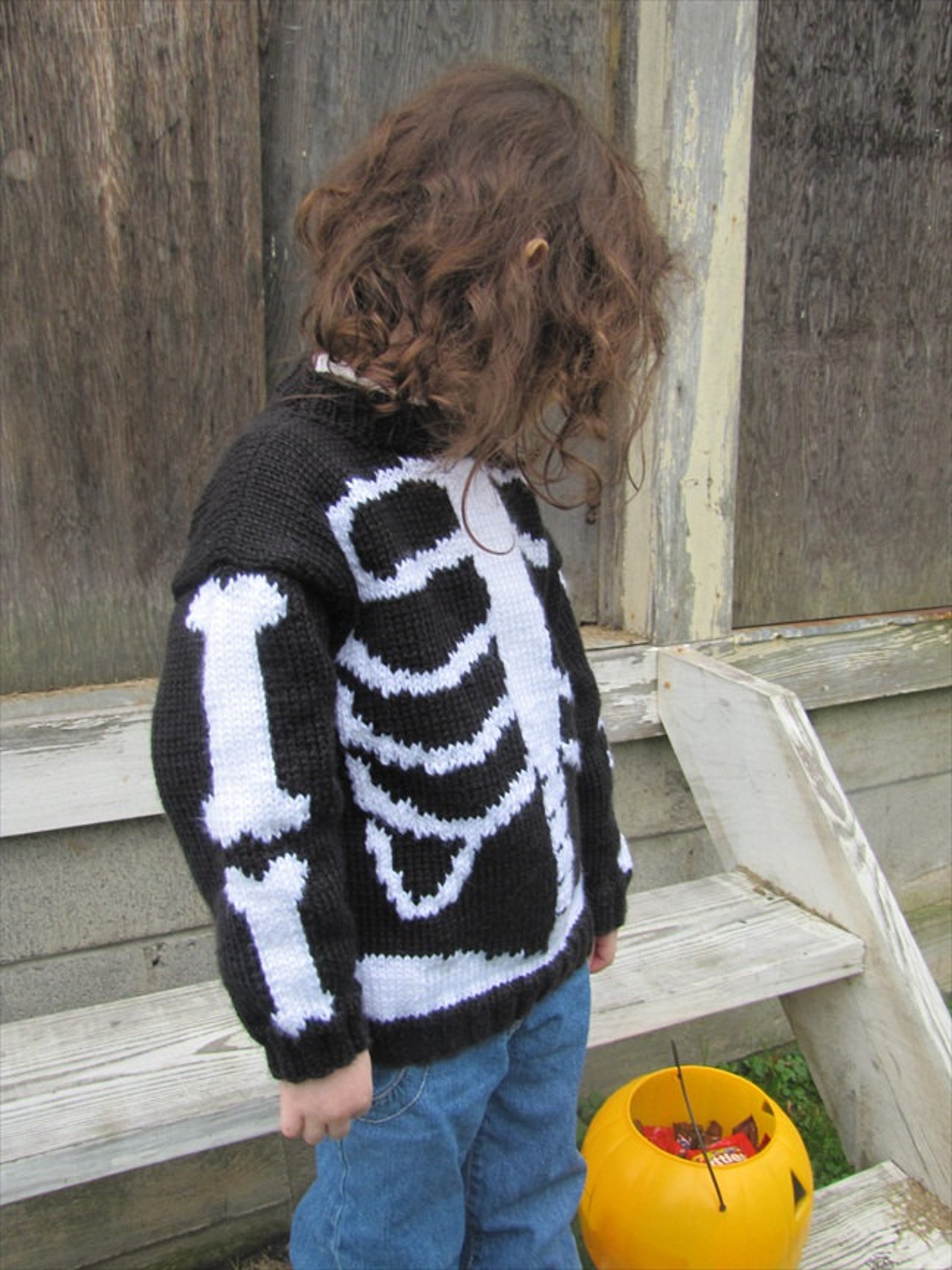 Dem Bones Sweater Knitting Pattern PDF Etsy