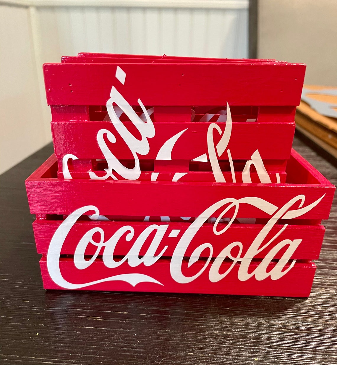 Handmade Cocacola Pallet Coasters and Holder Etsy