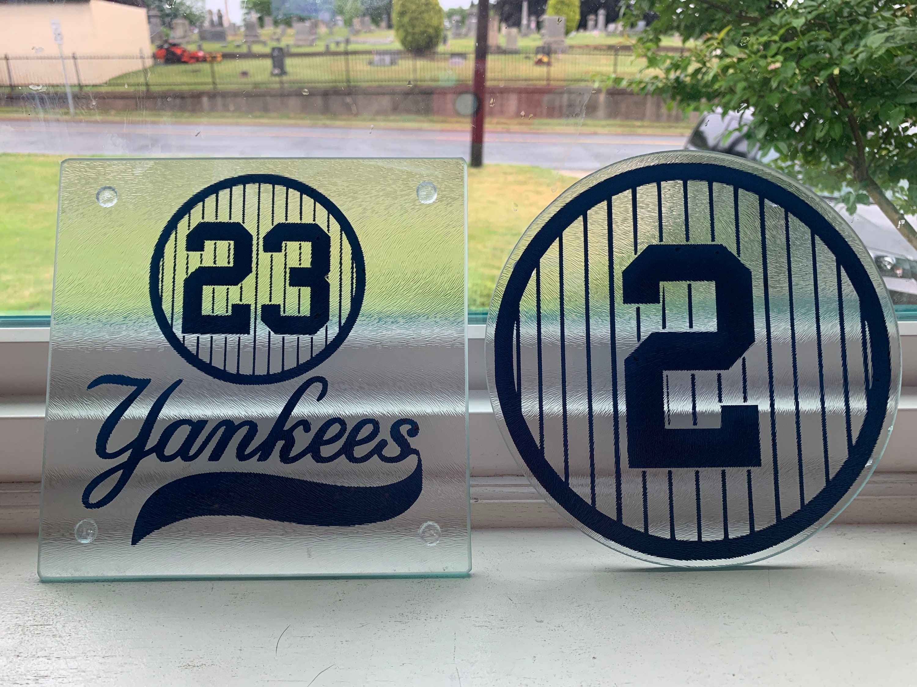 New York Yankees Retired Players Numbers Cutting Board Your Etsy