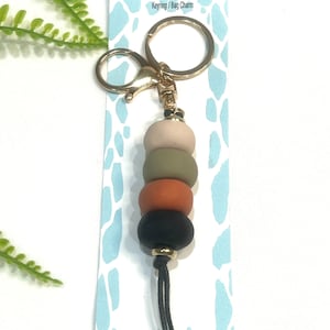Beaded Key Chain | Bag Charm | Key Ring | Teachers Gift | Polymer Clay Keyring | Key Chain | Gift | Terracotta Key Ring | Key Charm