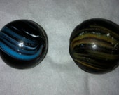 Pair of Indian Swirl Marbles
