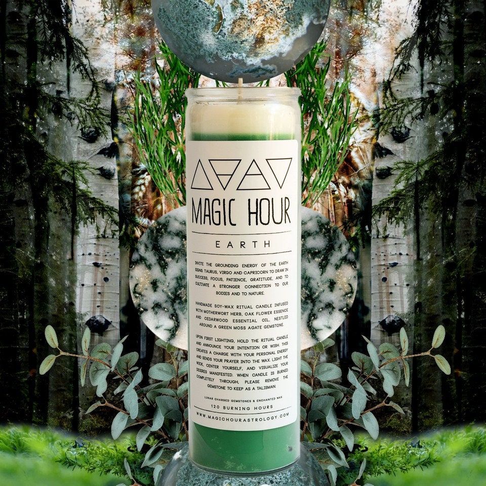 Earth Elemental Ritual Candle - Large - Etsy