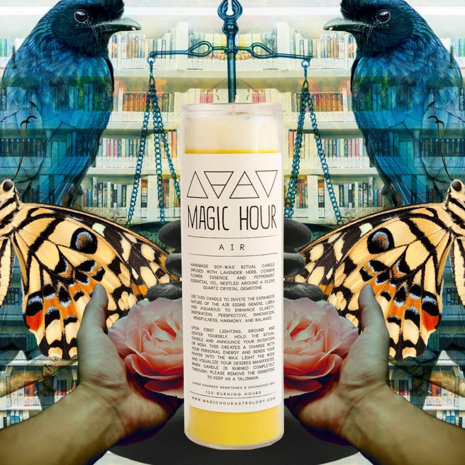 Air Elemental Ritual Candle - Large - Etsy