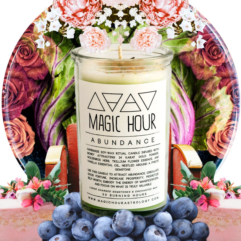 Abundance Ritual Candle Small Etsy