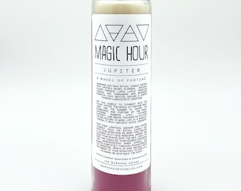 Jupiter / Wheel of Fortune Ritual Candle - Large