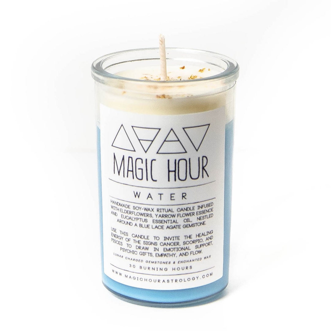 Water Elemental Ritual Candle - Small - Etsy