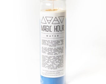 Water Elemental Ritual Candle - Large