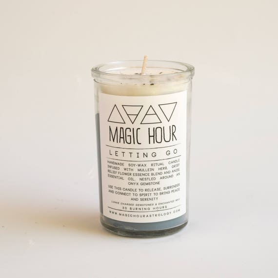 Letting Go Ritual Candle Small Etsy