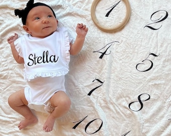 Gepersonaliseerde slab: Mealtime ruches slab, aangepaste naam