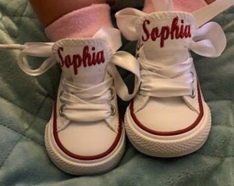 Baby girl converse baby grow clearance