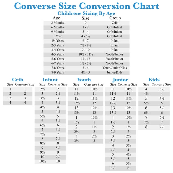 converse kids size 11