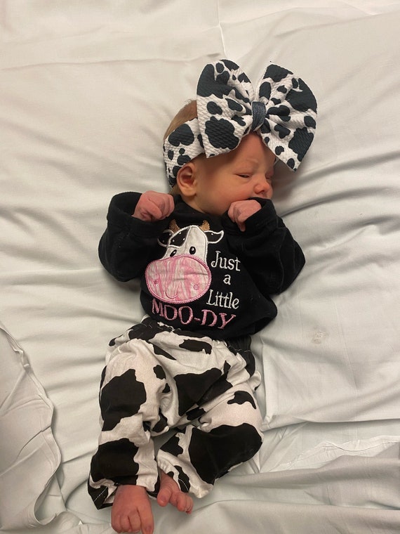 baby girl cow outfit