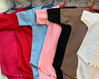 Wholesale Kids Clothing - Blank Bodysuits - Blank Infant Short Sleeve Bodysuits - Blank Bodysuits for Personalization