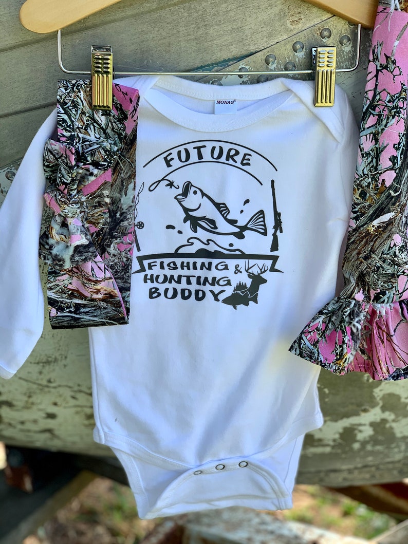 Girls Outfit Fishing Buddy Outfit Baby Outfit Baby Clothes Baby Girl Outfit