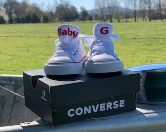 Baby Converse - Personalisiertes Converse - Babyschuhe - Monogrammed Converse - Baby Mädchen Kleidung - Baby Junge Kleidung - Baby Converse