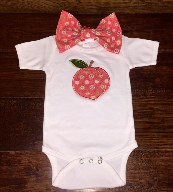 baby girl peach outfit